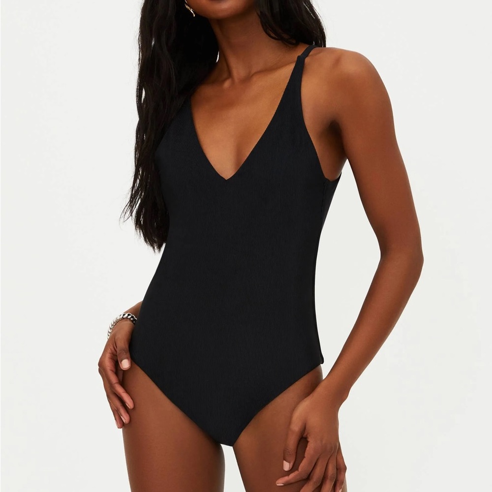 Beach Riot Classic Black One-Piece Swimsuit